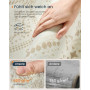 Matta Boho Design Sandbeige Fluffig 120 x 170 cm
