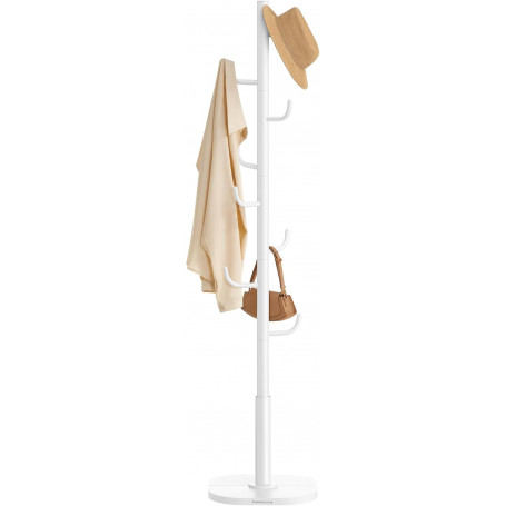 Tamburmajor med 21 krokar Vit Metall