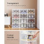 Förvaringslådor x12 Stapelbara Transparent Med Lock 33,2 x 23 x 14,5 cm