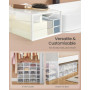 Förvaringslådor x12 Stapelbara Transparent Med Lock 33,2 x 23 x 14,5 cm
