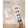 Förvaringslådor x12 Stapelbara Transparent Med Lock 33,2 x 23 x 14,5 cm