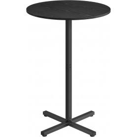 Rund Barbord Metallram Svart 60 x 60 x 105 cm