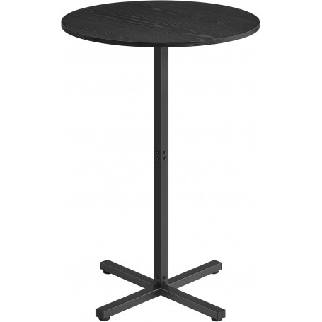 Rund Barbord Metallram Svart 60 x 60 x 105 cm
