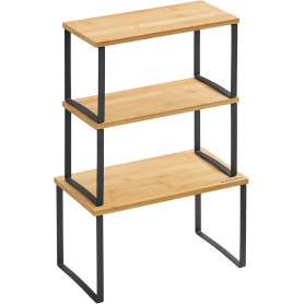 Kryddställ 3 Set Köksskåp / Bänk Organisatörer Stapelbara