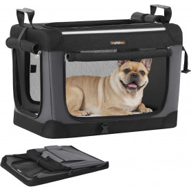 Transportväska För Husdjur S Transportbur 60 x 42 x 42 cm - Grå