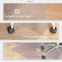 Golvskydd till Kontorsstol Transparent, Halkfri, 1,5 mm tjock, 90 x 120 cm