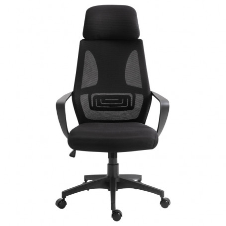 Ergonomisk Kontorsstol med Nätrygg – max 120 kg Svart