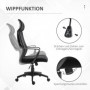 Ergonomisk Kontorsstol med Nätrygg – max 120 kg Svart