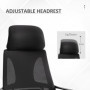 Ergonomisk Kontorsstol med Nätrygg – max 120 kg Svart