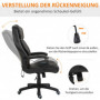 Ergonomisk Kontorsstol med Massagefunktion 6 Vibrationspunkter Brun...