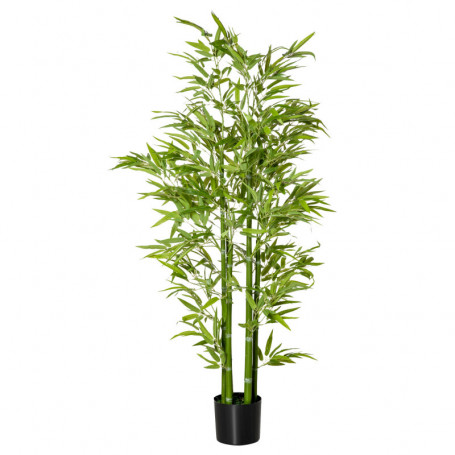 Konstväxt Bambu Realistiskt Utseende 150 cm (H) Grön