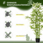Konstväxt Bambu Realistiskt Utseende 150 cm (H) Grön