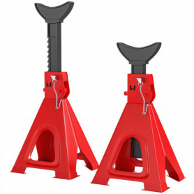 Pallbock 2-pack 6 Ton per Styck, Justerbar Höjd 37,5–59,2 cm