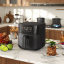 Digital Varmluftsfritös 8L Airfryer med 8 Lägen, LED-display, 360°