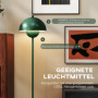 Golvlampa Modern Curve Grön Stål med E27-sockel och fotpedal