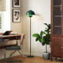Golvlampa Modern Curve Grön Stål med E27-sockel och fotpedal