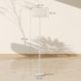 Golvlampa Ø35 x 153 cm med E27-sockel, PVC-skärm och fotpedal