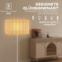 Golvlampa Ø35 x 153 cm med E27-sockel, PVC-skärm och fotpedal