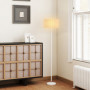 Golvlampa Ø35 x 153 cm med E27-sockel, PVC-skärm och fotpedal