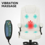 Kontorsstol med Massagefunktion i 6-punkter Ergonomisk Gungfunktion...