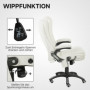 Kontorsstol med Massagefunktion i 6-punkter Ergonomisk Gungfunktion...