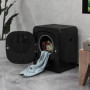 Mini Torktumlare 800W, 4 kg Kapacitet med UV-desinfektion, Kompakt Design, Rostfritt Stål, Svart