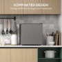 Minifrys 35 L -14 till -24℃, 5-nivå, Grå 47 x 44,2 x 48,8 cm