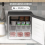 Minifrys 35 L -14 till -24℃, 5-nivå, Grå 47 x 44,2 x 48,8 cm