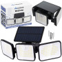 Solcellslampa 180 LED med rörelse- och skymningssensor – 180 LED, IP65, justerbar 300°