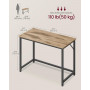 Skrivbord 100 x 50 x 75 cm Svart - Ek Industriell Design