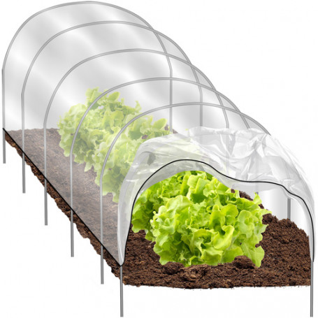 Miniväxthus / folietunnel för grönsaksodling – UV-skyddad PE-folie 300×45×40 cm