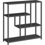 Förvaringshylla - Bokhylla med 4 Nivåer – 30 x 100 x 103 cm, Svart