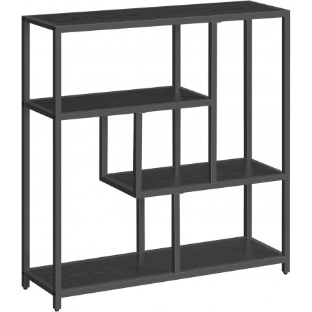 Förvaringshylla - Bokhylla med 4 Nivåer – 30 x 100 x 103 cm, Svart