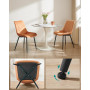 2-pack Matstolar Brun Ergonomisk Design & Metallben, 51 x 42 cm sits
