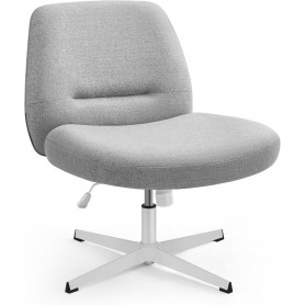 Fåtölj Snurrstol Duvgrå Utan Armstöd 72×72×75–83 cm Bred Sits Höjdj...