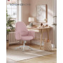 Ergonomisk Kontorsfåtölj Pastellrosa Modern Design – Justerbar & An...