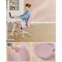 Modern Ergonomisk Kontorsstol med Justerbar Höjd – Rosa / Vit
