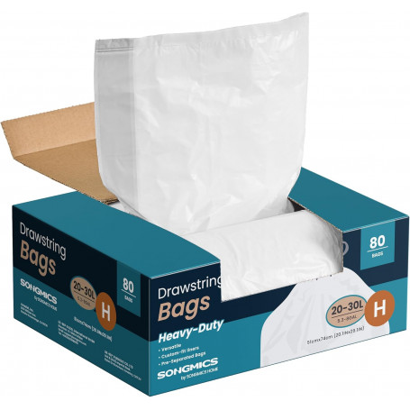 80-st Avfallspåsar Med Drag 30 L