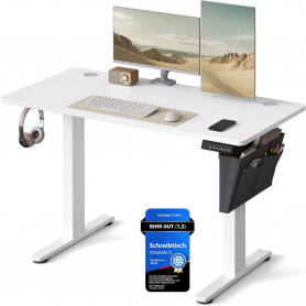 Elektriskt höj- och sänkbart skrivbord – 120 x 60 x 72–120 cm med M...