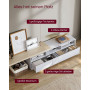 TV-bänk Justerbar 162–270×39×41 cm LED Belysning Eluttag USB Fjärrk...