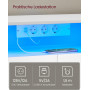 TV-bänk Justerbar 162–270×39×41 cm LED Belysning Eluttag USB Fjärrk...