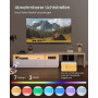 TV-bänk Justerbar 162–270×39×41 cm LED Belysning Eluttag USB Fjärrk...