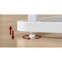 Soffbord 2 Set Glass Skiva Inbyggd LED-belysning - Vit