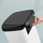 Pedalhink 50L, Papperskorg med Pedal och Lock Svart - Vit