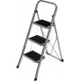 Trappstege 70 cm Med 3 Stegar, 150 kg Belastning - Svart