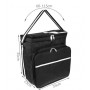Picknick Axelväska 28 L – Isolerad Kylväska Svart, Vattentät & Temp...
