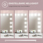 Hollywood Sminkspegel 14 LED Belysning, Vinkel, 62,5 x 49,5 cm, Vitram