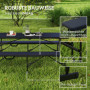 2-pack Campingbänk 240 kg Bärbar, Svart