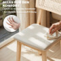 Matstol med Rottingrygg och Vadderad Sits – 46,5 x 53 x 85 cm