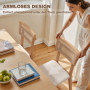 Matstol med Rottingrygg och Vadderad Sits – 46,5 x 53 x 85 cm